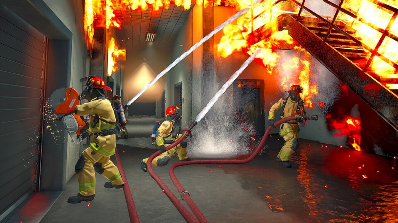 Koop-Brandbekämpfung in Unreal Engine 5: Realistische Feuerwehr-Sim setzt auf Teamwork