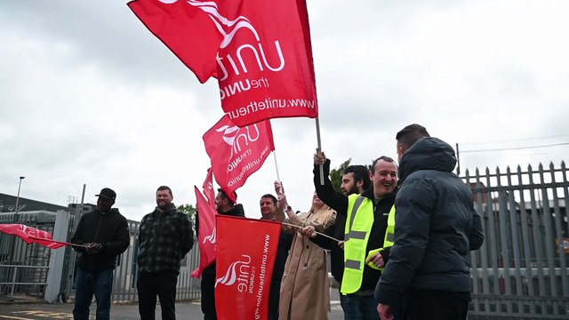 On the picket line at Glasgow Subway strike