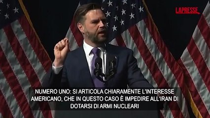 Iran, Vance: "Trump ha risolto la questione molto rapidamente"