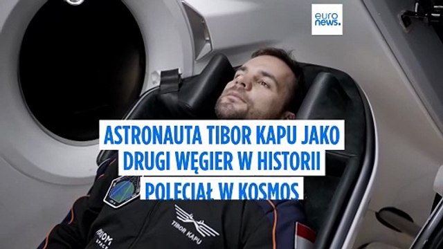 Astronauta Tibor Kapu jako drugi Węgier w historii poleciał w kosmos