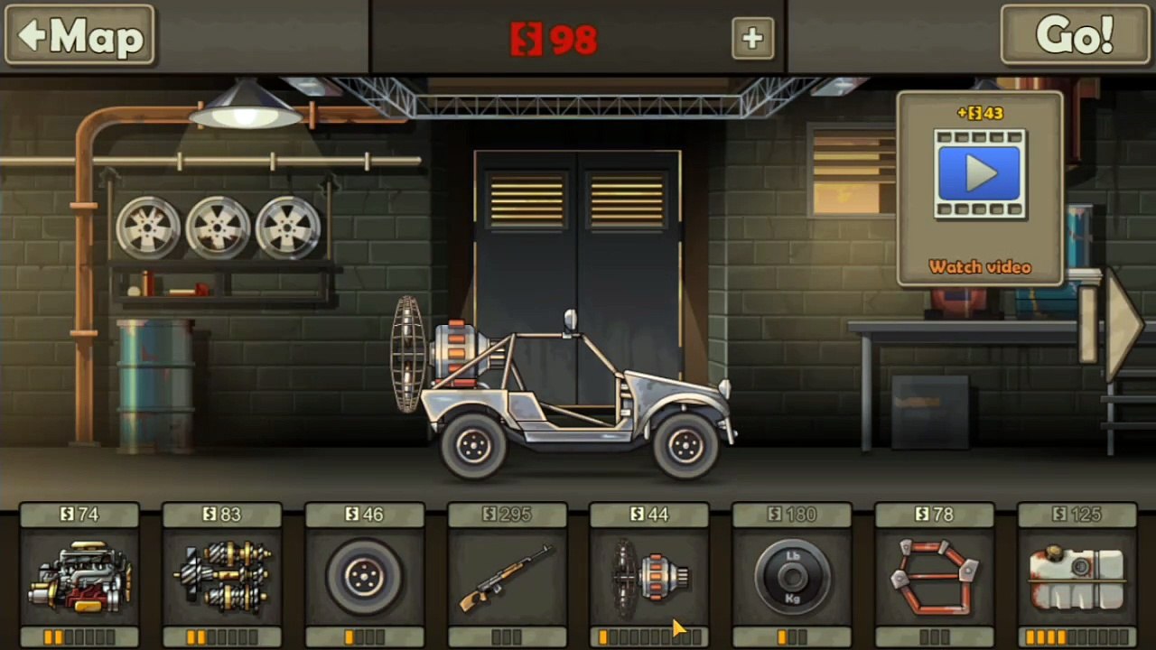 Earn To Die 2 Part 1 : Car 1 Day 1 to 19 Speed 23.1 ZombieHits 53 (Android/iOS Gameplay Walkthrough)