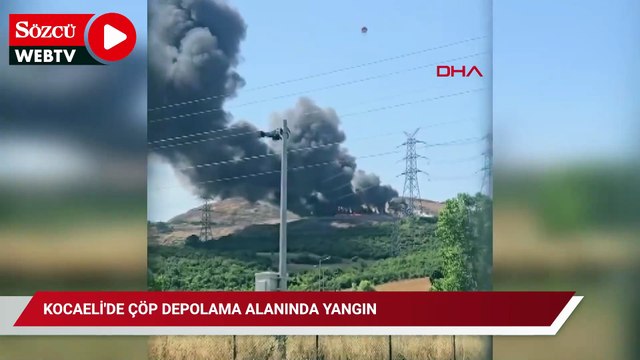 Kocaeli'de çöp depolama alanında yangın