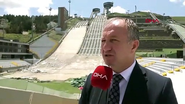 Türkiye'nin tek kayakla atlama kulelerinin pistleri ahşapla kaplanacak