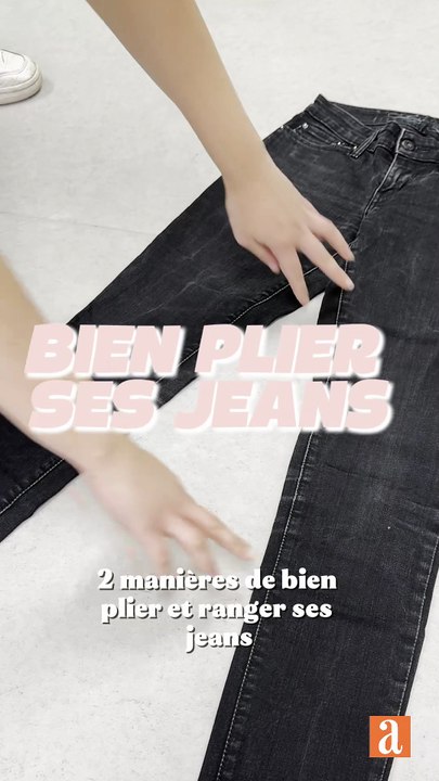 Méthodes optimales pour plier et ranger des jeans