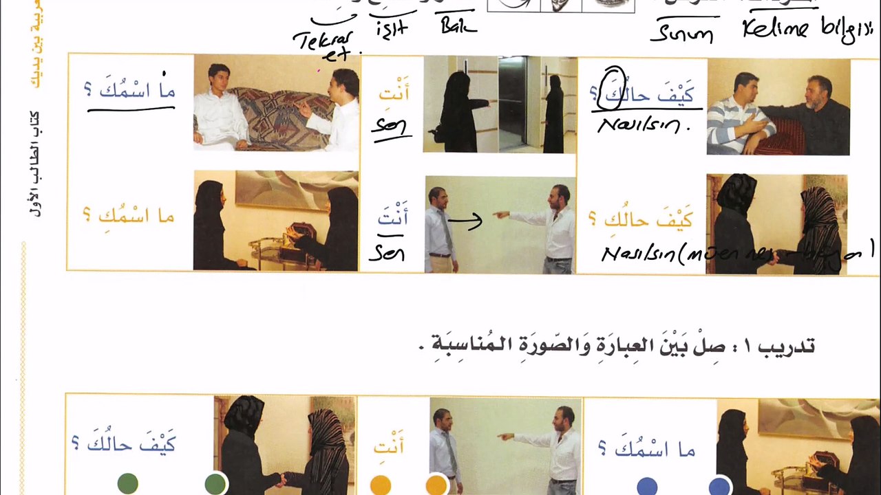 BEYNE YEDEYK 1.CİLT 1.ÜNİTE (SELAMLAŞMA VE TANIŞMA)