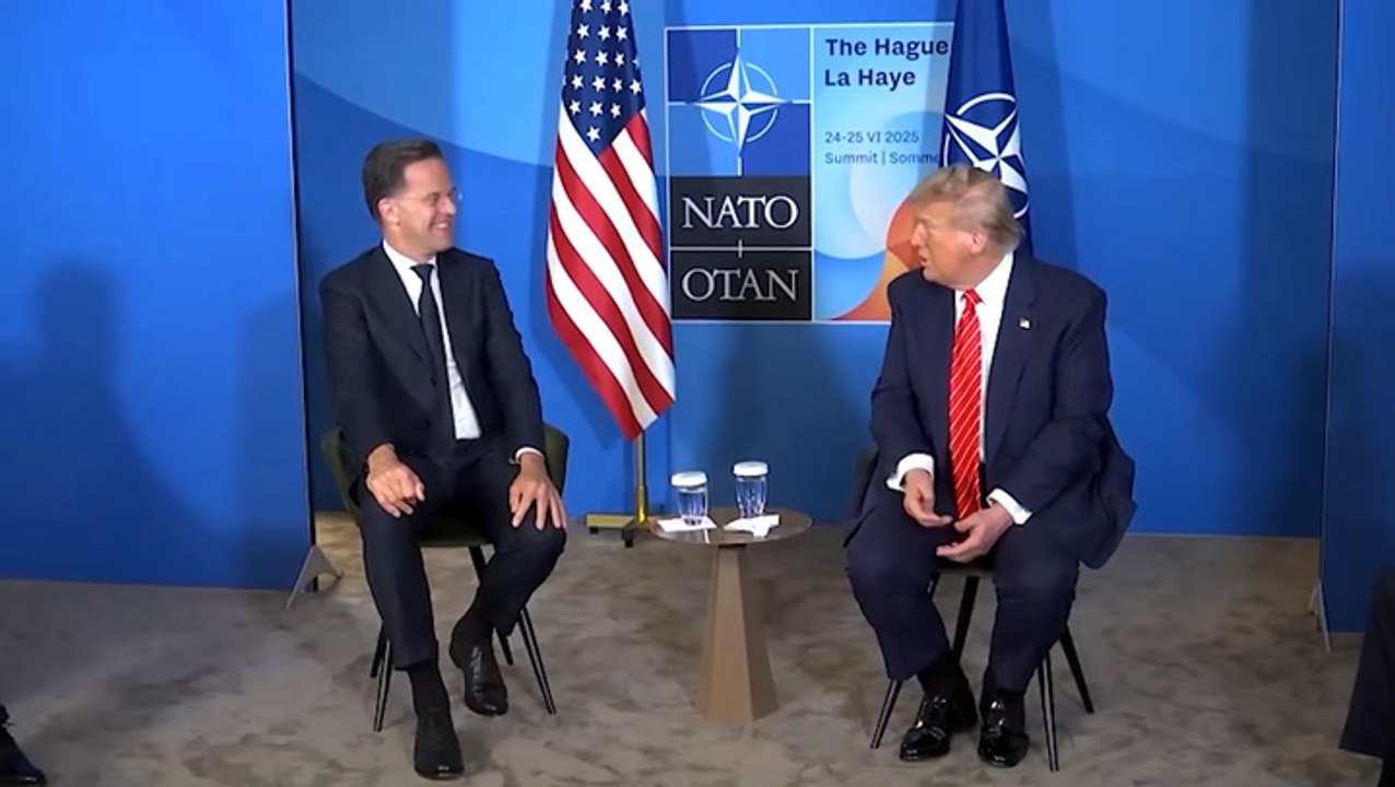 Watch: Awkward moment Nato chief Mark Rutte calls Donald Trump ‘daddy’