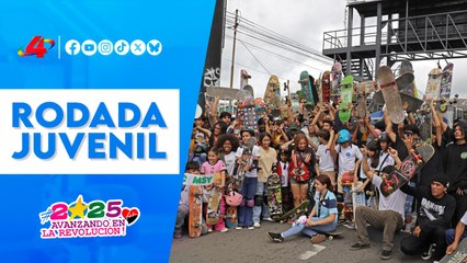 🛹 Alcaldía de Managua conmemora el Día del Skateboarding con rodada juvenil