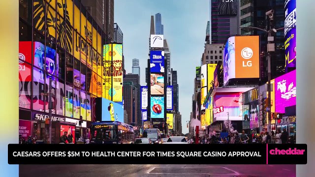 Caesars Offers $5M to Health Center for Times Square Casino Approval