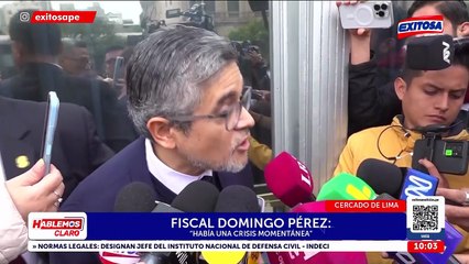 Domingo Pérez tras suspensión de Patricia Benavides: "Saludamos que nos permitan realizar nuestra labor sin mayor interferencia"