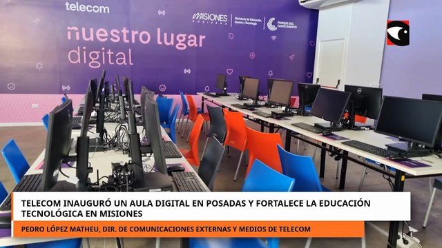 TELECOM inauguró un aula digital en Posadas y fortalece la educación tecnológica en Misiones