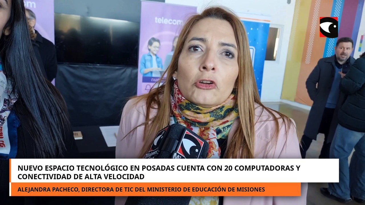 Nuevo espacio tecnológico en Posadas cuenta con 20 computadoras y conectividad de alta velocidad