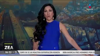 Tráiler queda colgando sobre en vacío en Guizhou, China