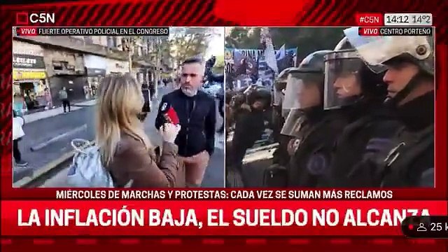 Lilia Lemoine fue a provocar a los jubilados que estaban protestando en el congreso