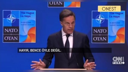 NATO Genel Sekreteri’nin sözleri Lahey'e damga vurdu: “Babacık…”