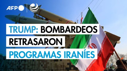 Trump insiste en que el programa nuclear de Irán retrocedió "décadas" tras los bombardeos