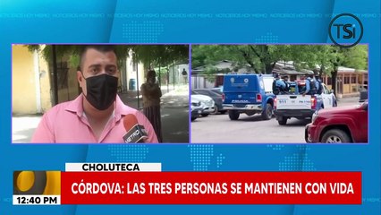 Córdova: las tres personas se mantienen con vida