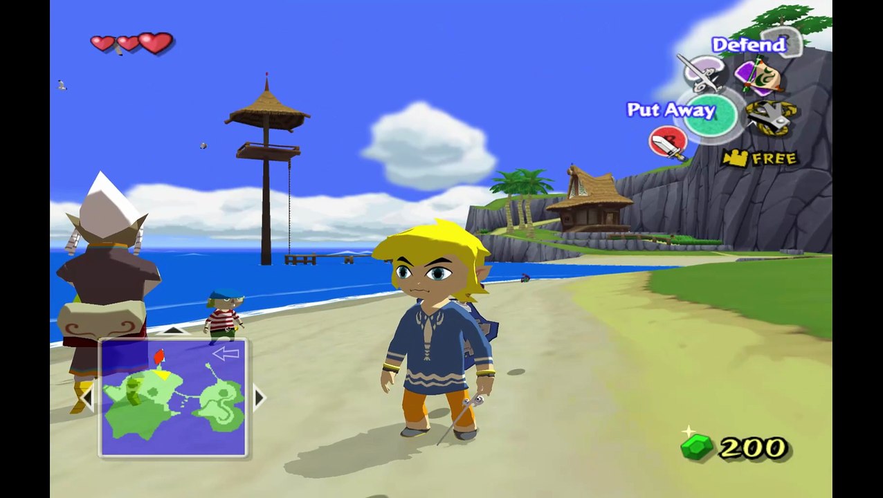 Wind Waker. Blue Eyes test 2 with circle shape (Added less or more border for positioning P4)