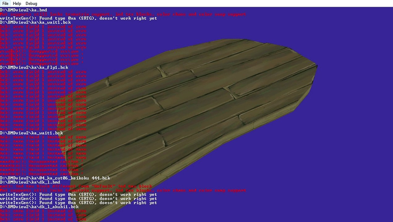 Wind Waker. Checking some models out in bmdview