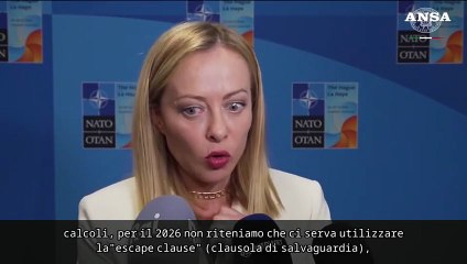 Meloni: "Spagna? Ha fatto come noi, testo Nato e' lo stesso"