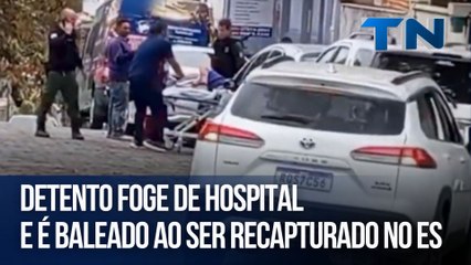 Detento foge de hospital e é baleado ao ser recapturado no ES