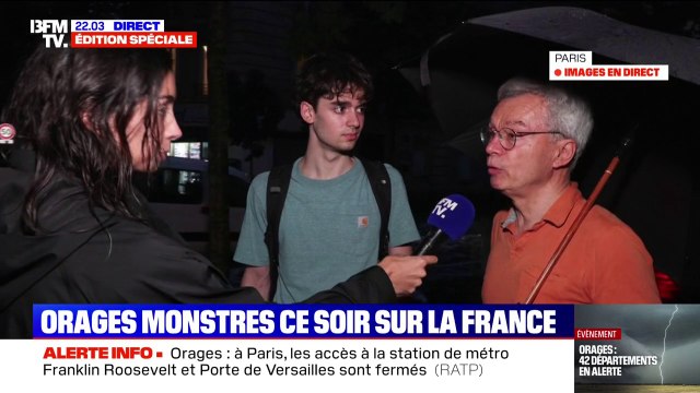 Les parasols ont volé partout, les verres étaient par terre : à Paris, d'importants dégâts après des orages monstres