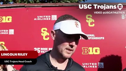 USC Trojans Head Coach Lincoln Riley Discusses New Coaching Position Role.