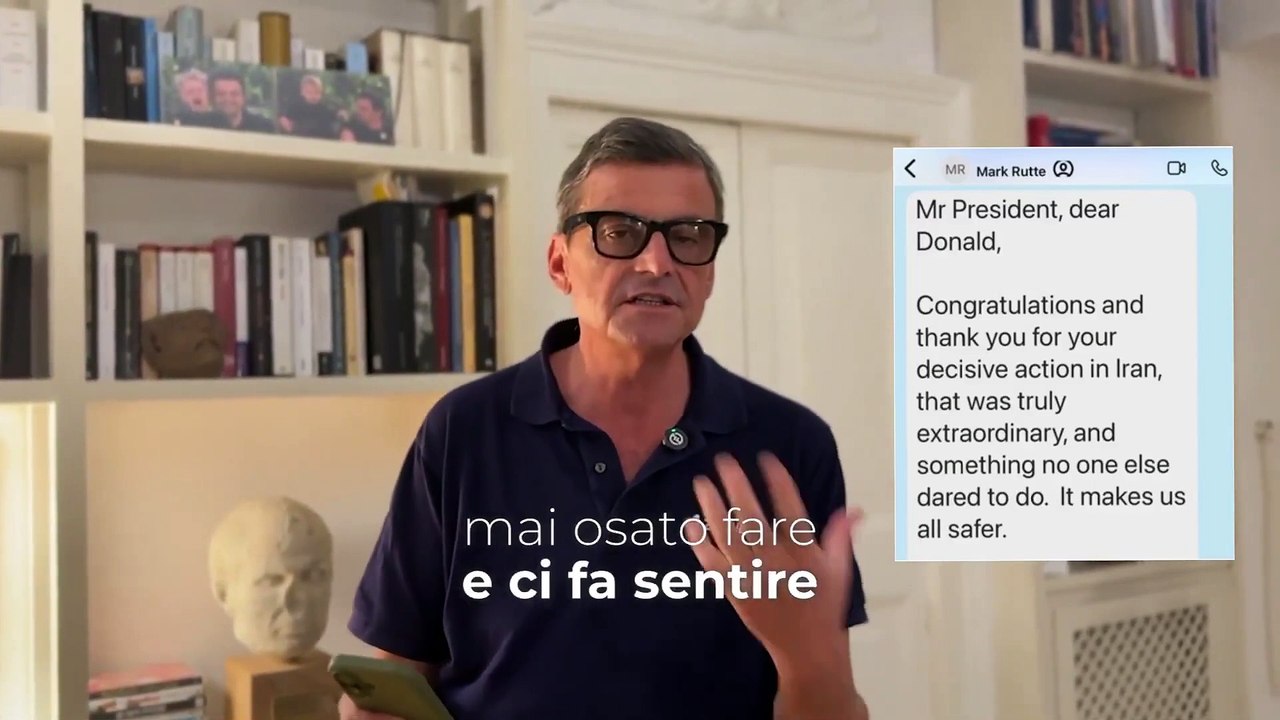 Calenda - Il messaggio del segretario generale della nato #Rutte a Trump (25.06.25)