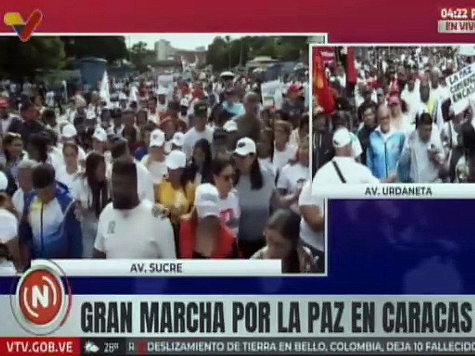 Pedro Infante: Esta movilización representa el respaldo de toda Venezuela a la Cumbre por la Paz