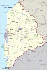 Map of South Kurzeme Municipality. Peta Munisipalitas Kurzeme Selatan. South Kurzeme Municipality Map. Map of Municipality of South Kurzeme. Municipality of South Kurzeme Map. Dienvidkurzemes Novada Karte. Carte de la municipalité de Kurzeme Sud.