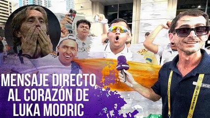 Mensaje directo al corazón de Luka Modric: así se despiden hinchas del Real Madrid del croata