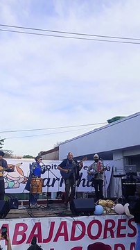 Peteco Carabajal apoyó a los trabajadores del Garrahan