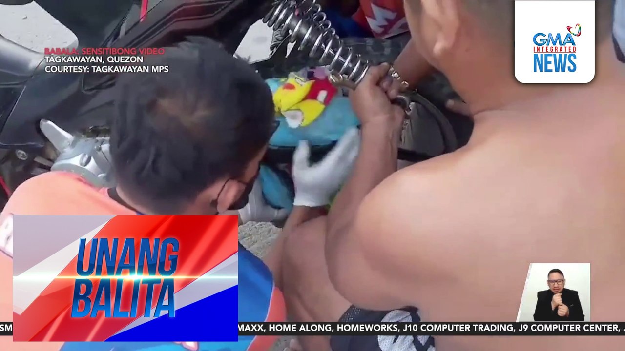 Bagong silang na sanggol, patay matapos maipit sa kadena at gulong ng motorsiklo | Unang Balita