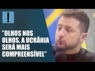 Zelensky diz que quer conversar com Lula "olhos nos olhos"