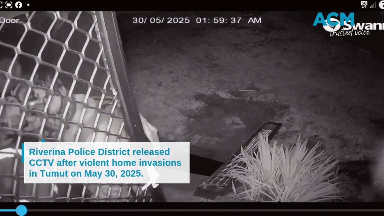 CCTV of violent home invasion in Tumut released by Riverina Police District