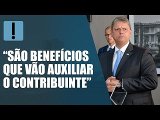 Tarcísio não espera por reforma tributária e anuncia redução de imposto