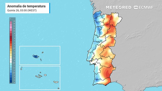 Vão registar-se nos próximos dias fortes anomalias nas temperaturas, em Portugal