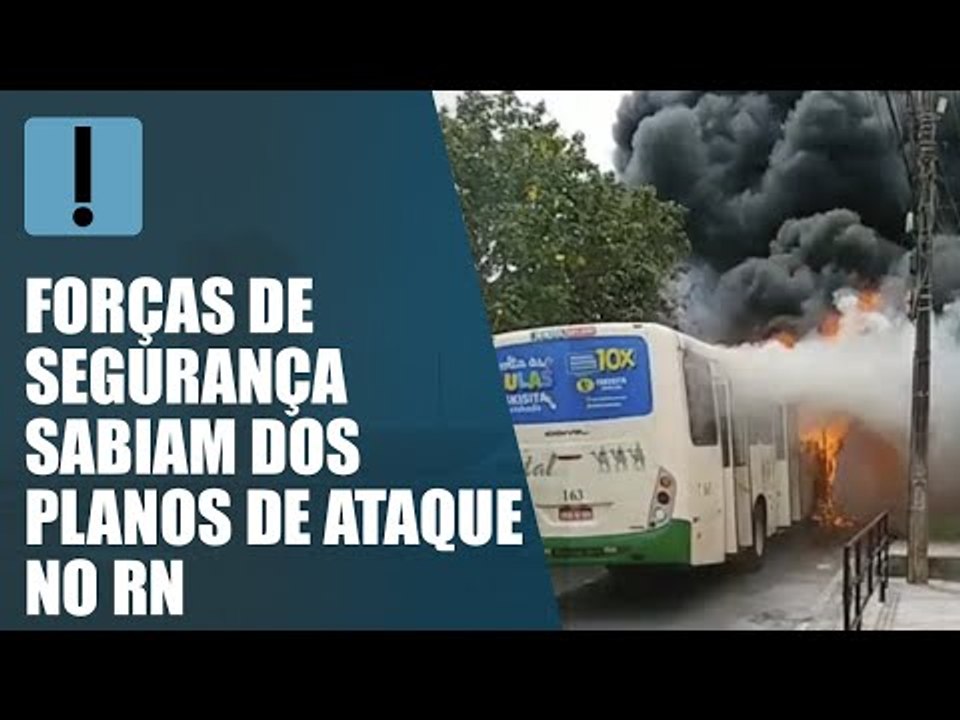 Criminosos atacam prédios públicos e queimam veículos no Rio Grande do Norte