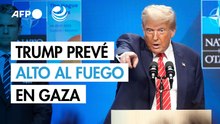 Trump reporta "grandes avances" con vistas a un alto el fuego en Gaza