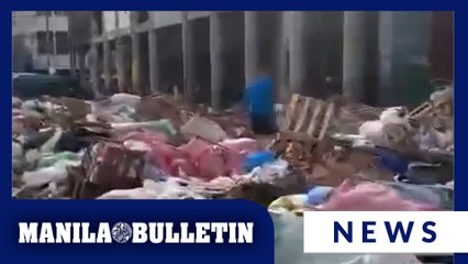 Piles of uncollected trash greet commuters along Recto Avenue in Manila