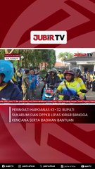 Peringati Harganas ke-32, Bupati Sukabumi dan DPPKB Lepas Kirab Bangga Kencana Serta Bagikan Bantuan