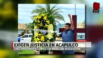 Normalistas bloquean la Costera de Acapulco; exigen justicia por los 43