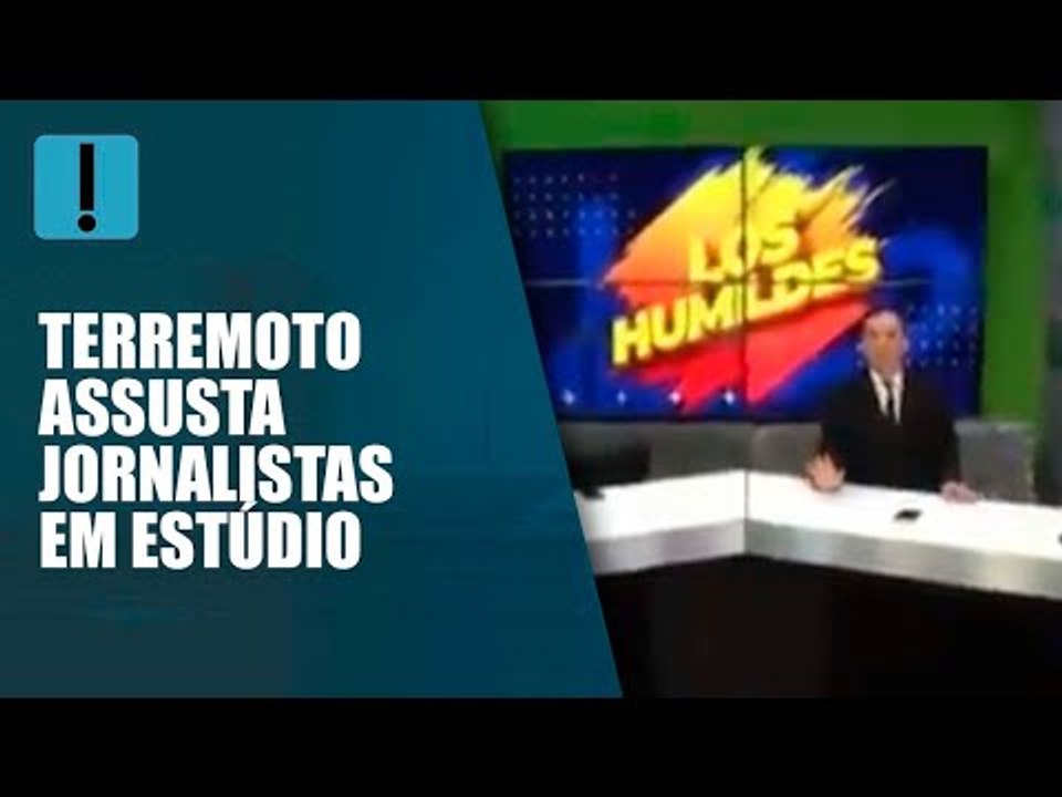Terremoto no Equador: programa de tevê registra tremor ao vivo