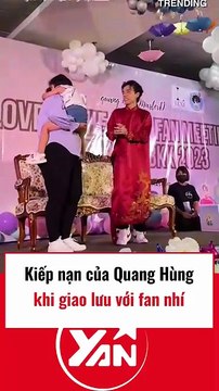 Kiếp nạn của Quang Hùng khi giao lưu với fan nhí