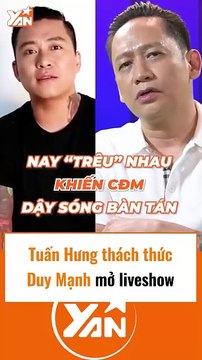 Tuấn Hưng thách thức Duy Mạnh mở show