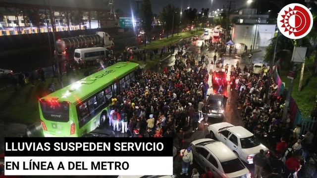 Lluvias vuelven a dejar sin servicio estaciones de Línea A del Metro