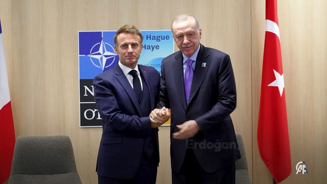 Cumhurbaşkanı Erdoğan, Fransa Cumhurbaşkanı Macron ile görüştü