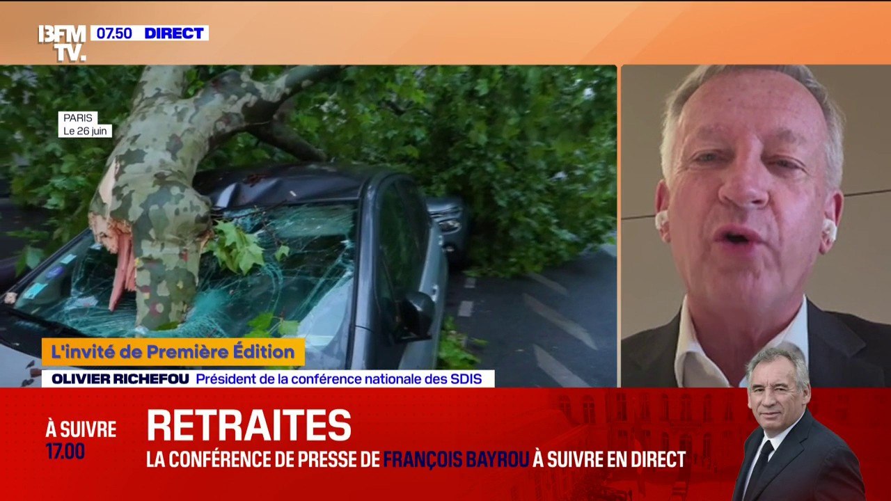 Orages: "On voit bien que ce dérèglement climatique touche de plus en plus les départements comme le nôtre", affirme Olivier Richefou, président du Conseil départemental de la Mayenne (UDI)