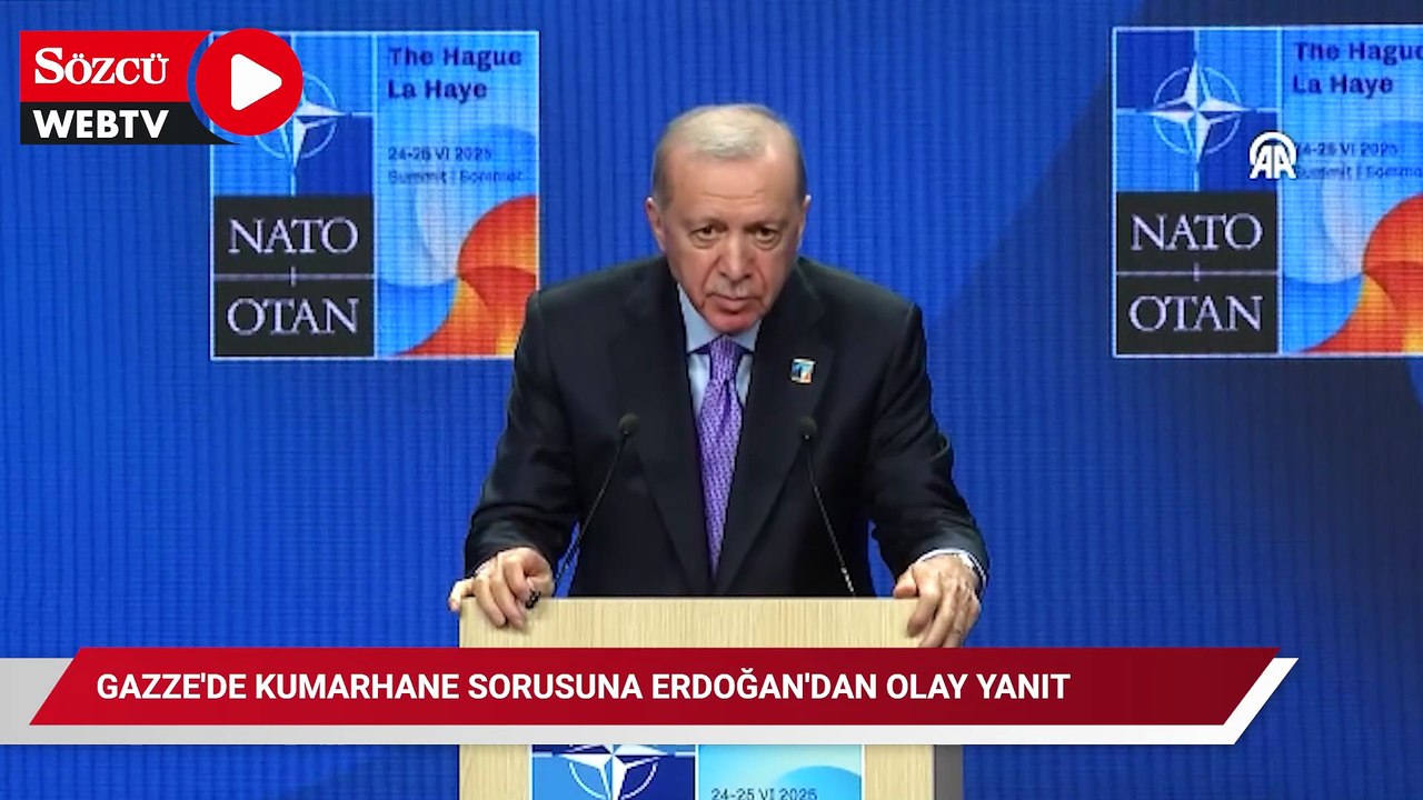 Yabancı gazetecilerin Gazze'de kumarhane sorusuna Erdoğan'dan olay yanıt