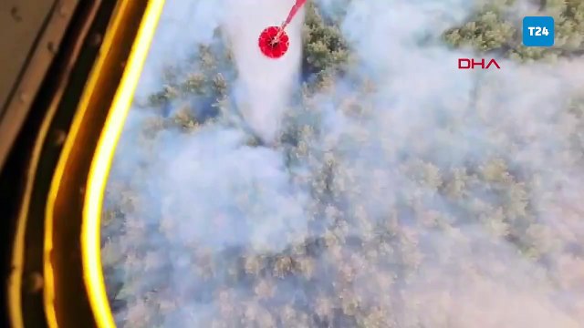 İzmir'deki orman yangını ikinci gününde devam ediyor