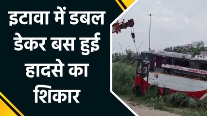 Bihar से Delhi जा रही डबल डेकर बस हुई हादसे का शिकार, 2 की मौत, 50 से अधिक लोग घायल